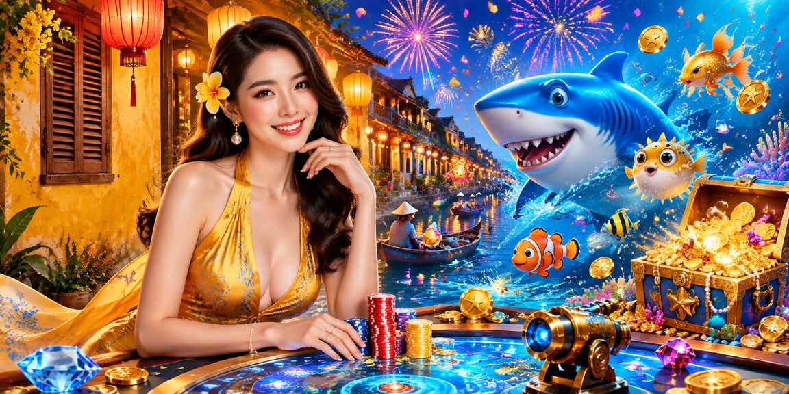 Không khí casino lễ hội tại phố cổ Hội An
