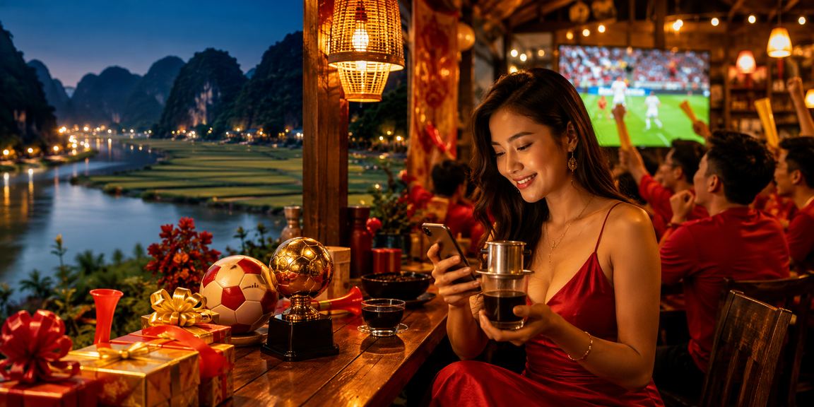 Người chơi trải nghiệm casino trên điện thoại tại Ninh Bình bên ly cà phê buổi sáng
