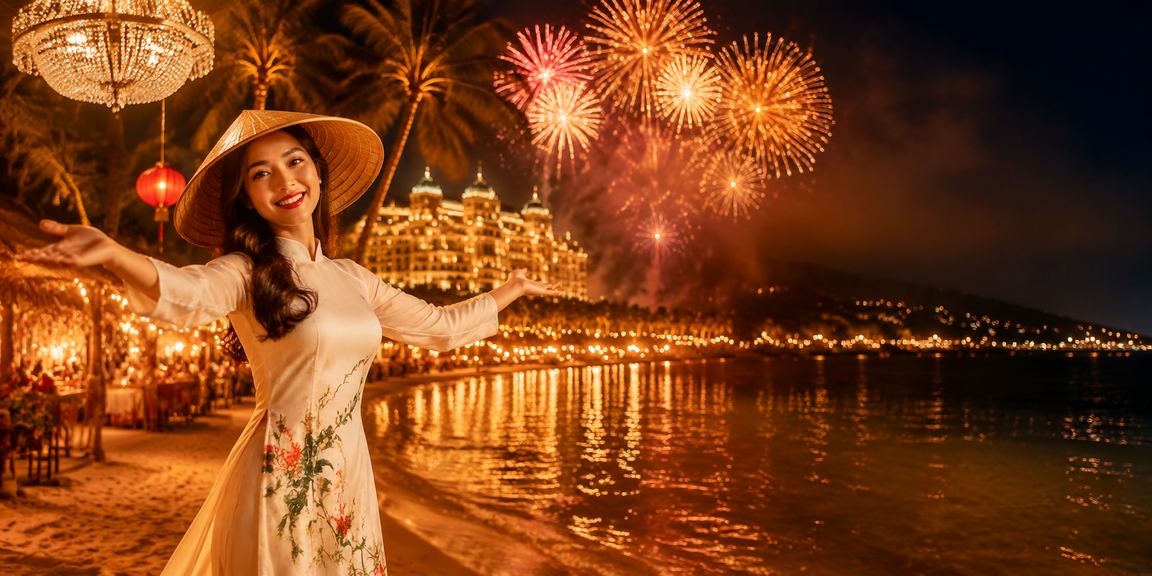Người chơi nhận cashback bonus tại Phú Quốc với nón lá truyền thống